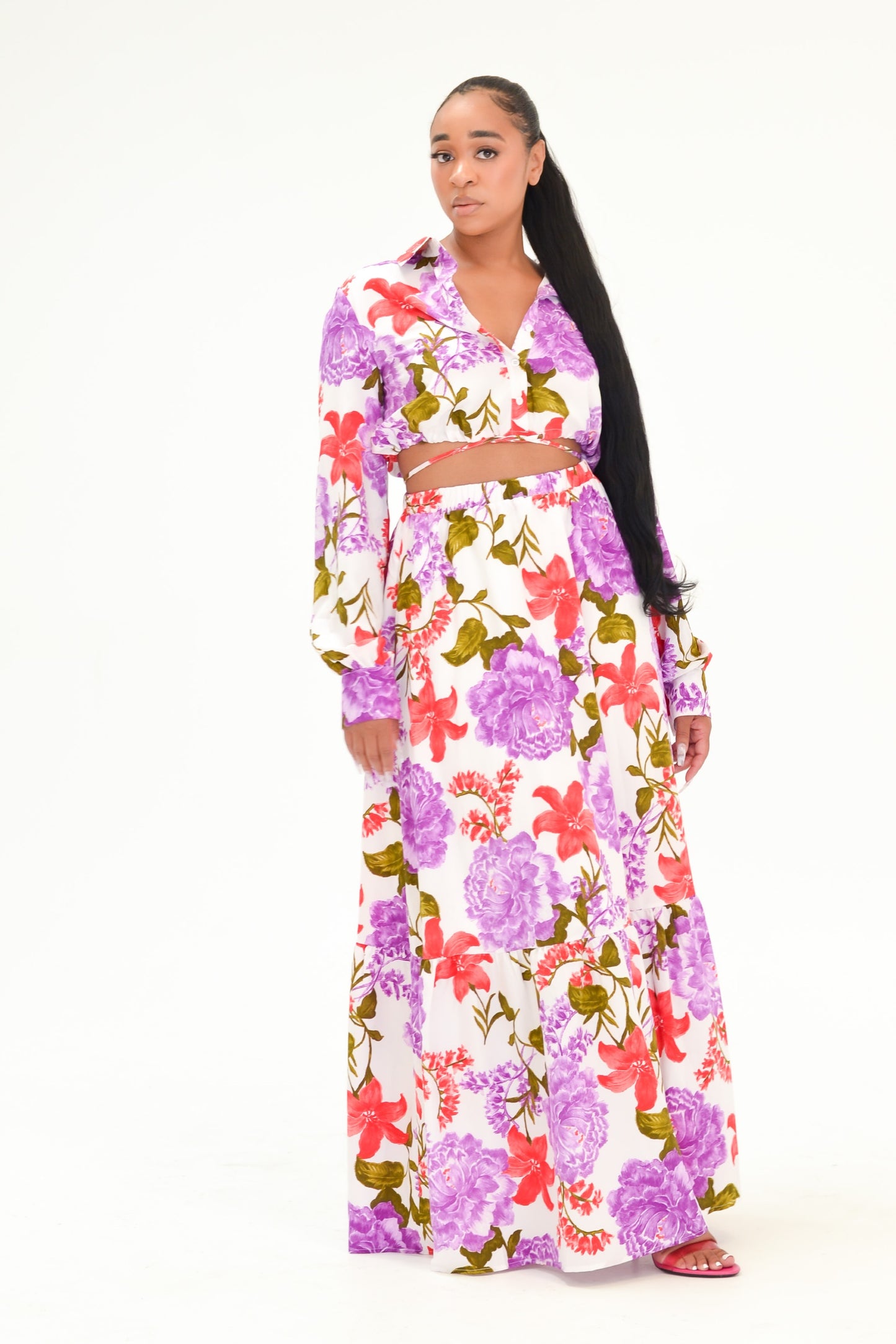 BLOSSOM MAXI SKIRT SET
