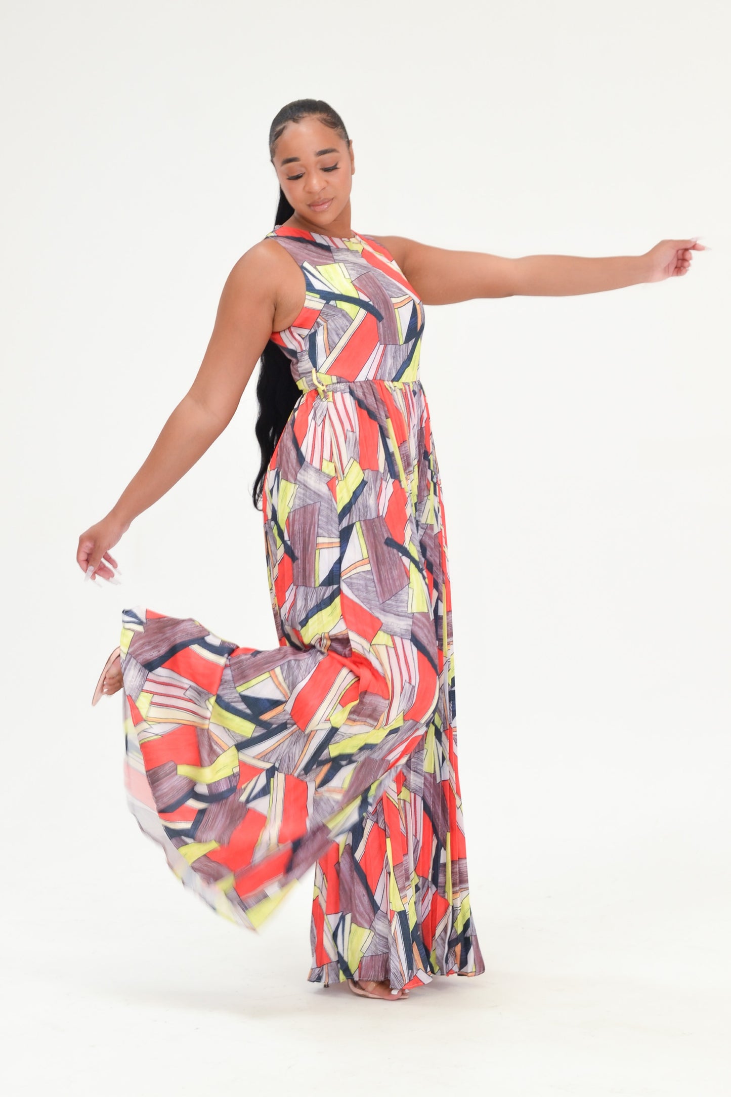JOYCE PLEATED WIDE LEG JUMPSUIT