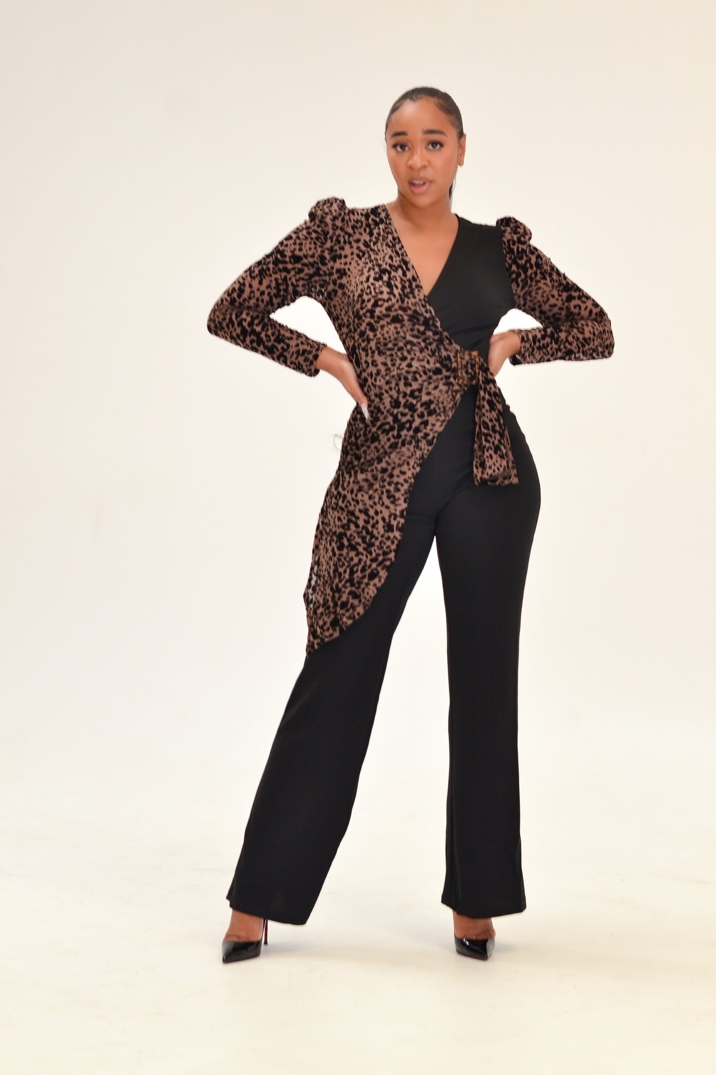 SILVIA LEOPARD JUMPSUIT