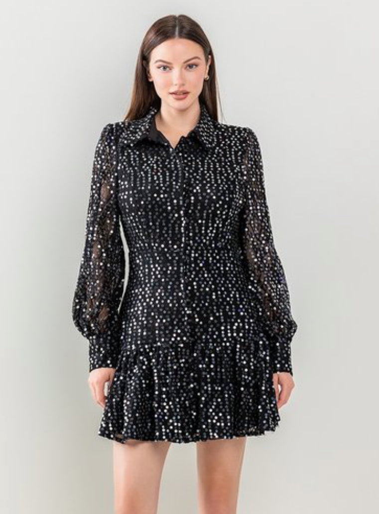 BELLA SEQUIN DRESS