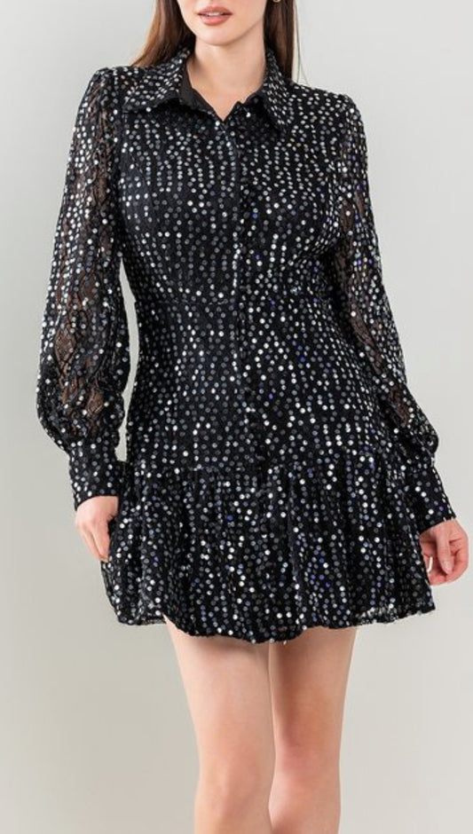 BELLA SEQUIN DRESS
